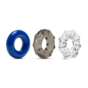 Stay Hard Triple Stretch 3Pack Cockrings