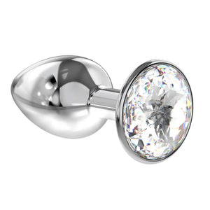 Anal Plug - Clear Sparkle Xtra Large