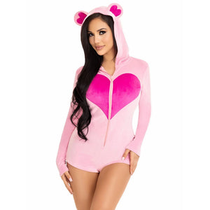 Sweetheart Bear velvet romper - Tg. S