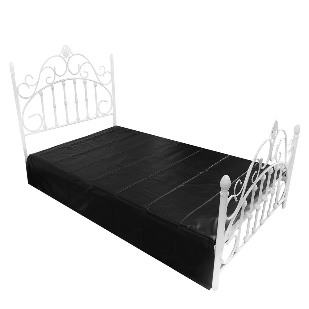 Copriletto Matrimoniale in PVC Nero