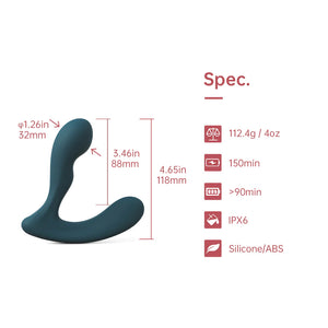 Solstice X App Controlled Prostate Vibrator Blue