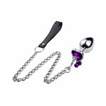 Heart shape Buttplug - Jingle Bells & Leash Viola