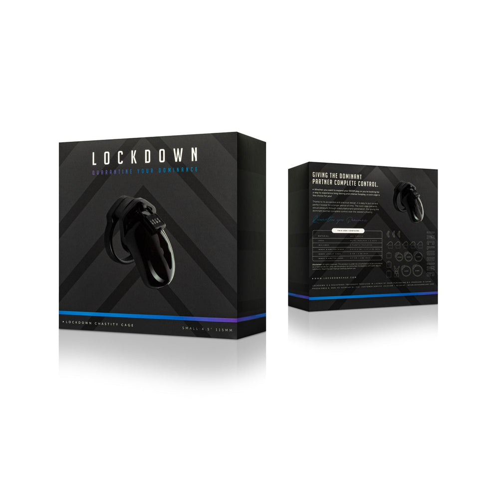 Lockdown Chastity Cage Nero - S