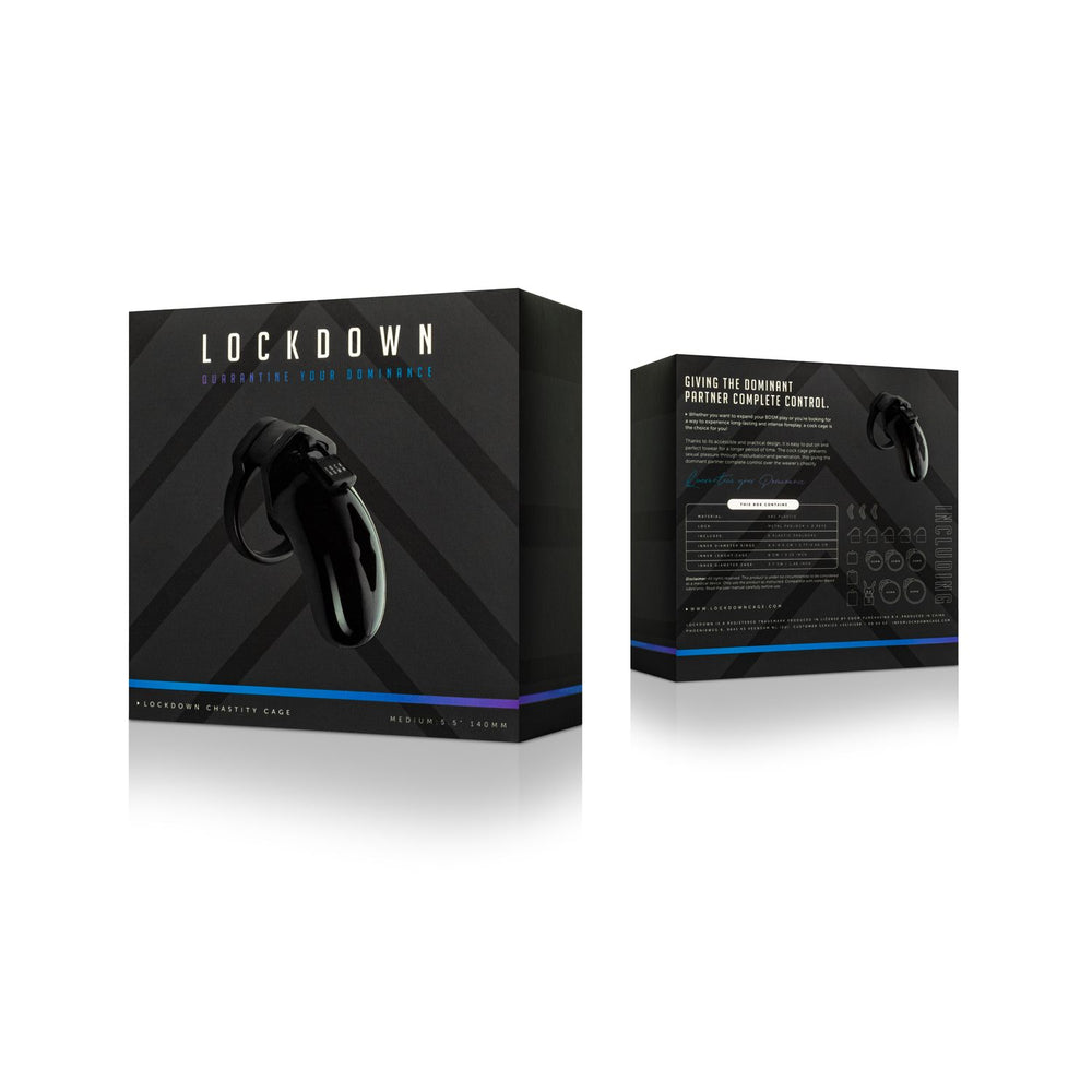 Lockdown Chastity Cage Nero - M