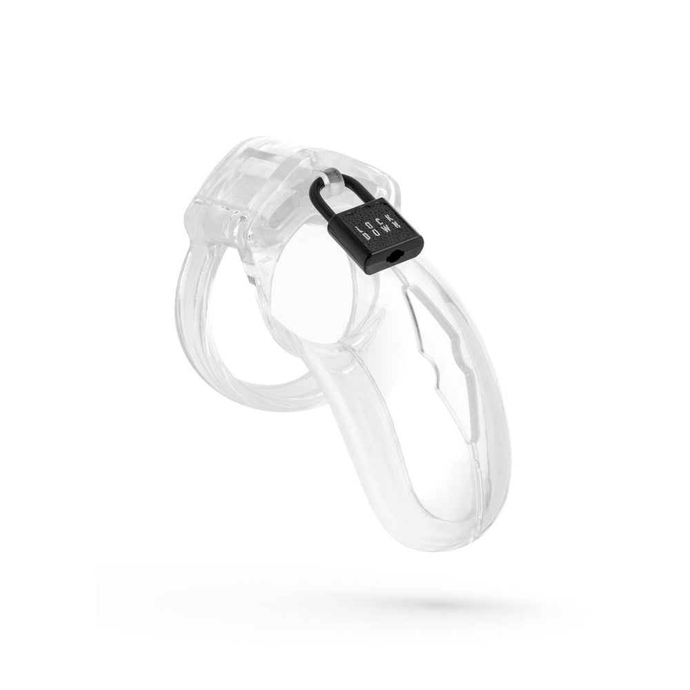 Lockdown Chastity Cage Trasparente - M