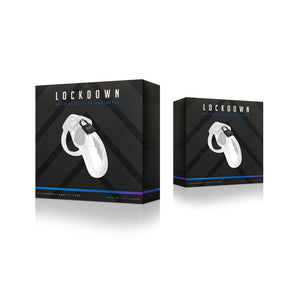 Lockdown Chastity Cage Trasparente - M