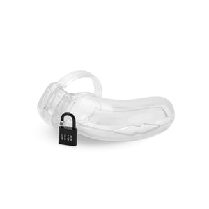 Lockdown Chastity Cage Trasparente - L