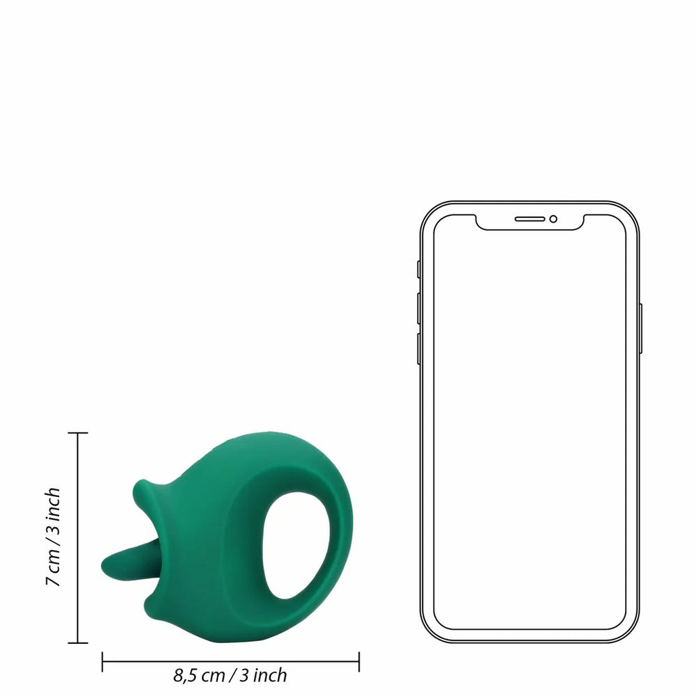 Licking and Vibrating Clitoral Stimulator - Verde