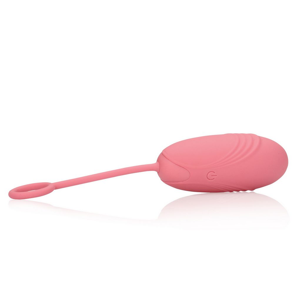 Loveline Ultra Soft Silicone Egg Vibrator with Remote Control - Rosa