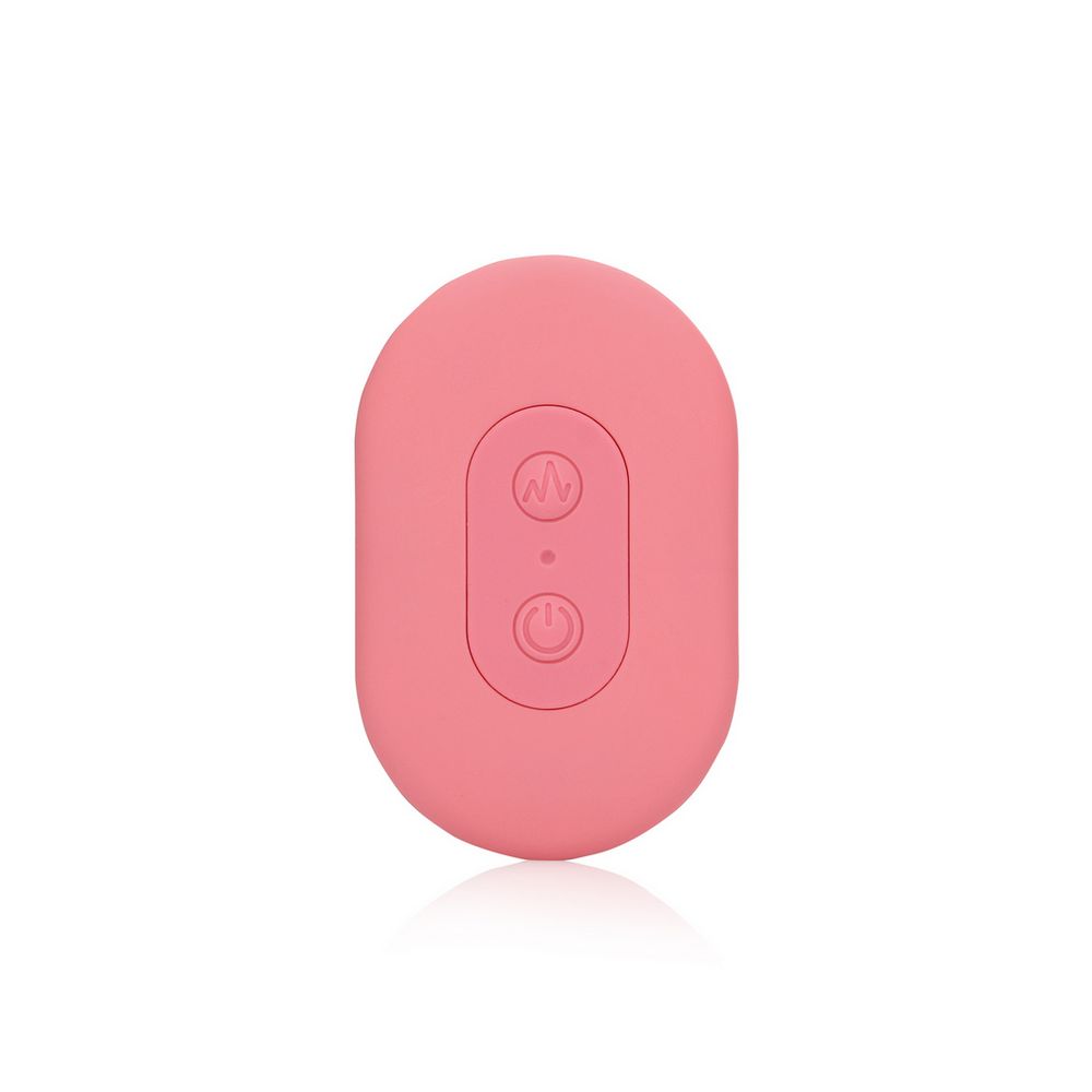 Loveline Ultra Soft Silicone Egg Vibrator with Remote Control - Rosa