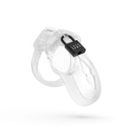 Lockdown Chastity Cage Trasparente - S