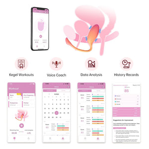 Flamingo Max Vibrating Egg & Kegel Trainer in One - Arancio