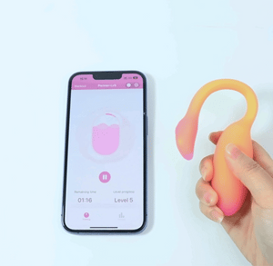 Flamingo Max Vibrating Egg & Kegel Trainer in One - Arancio