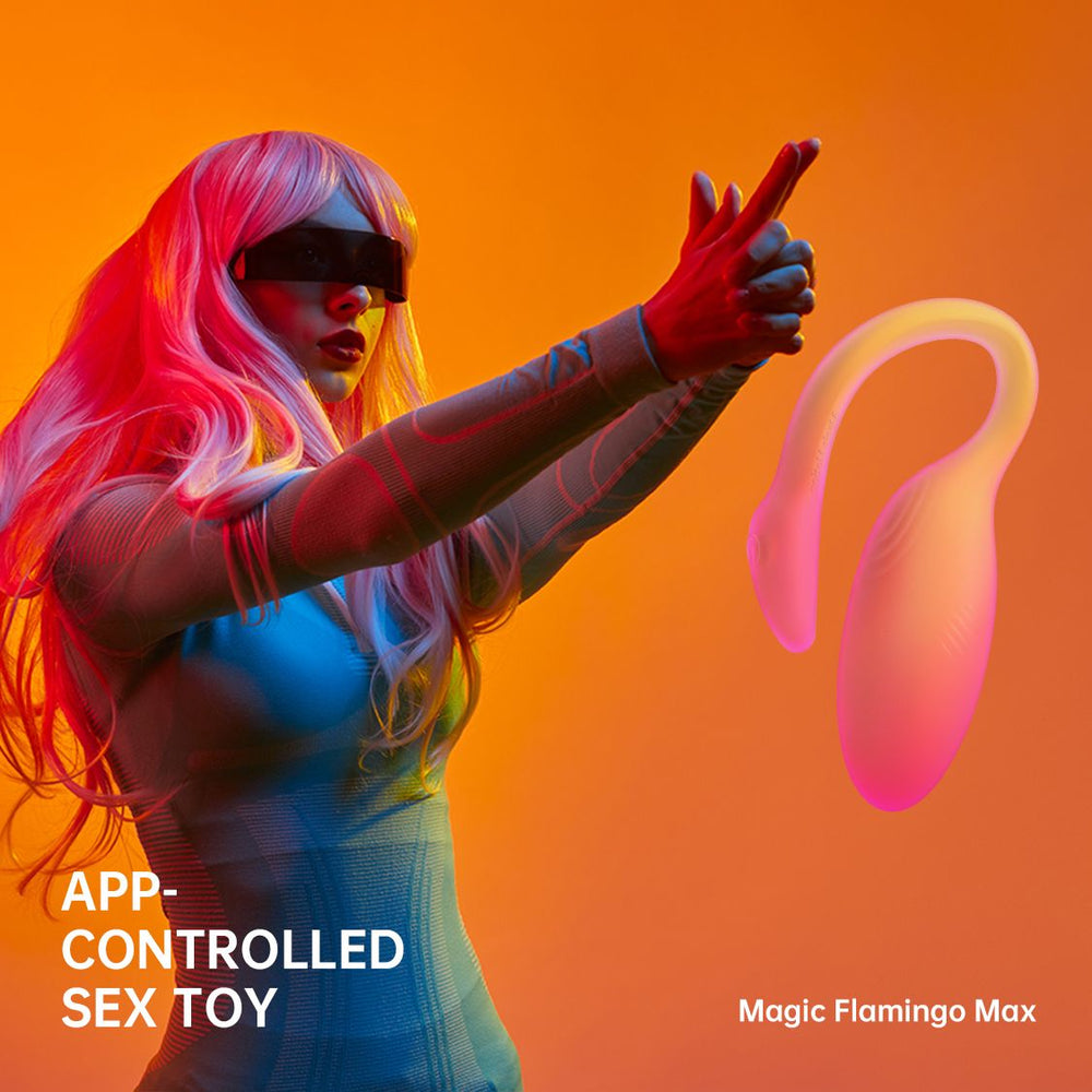 Flamingo Max Vibrating Egg & Kegel Trainer in One - Arancio