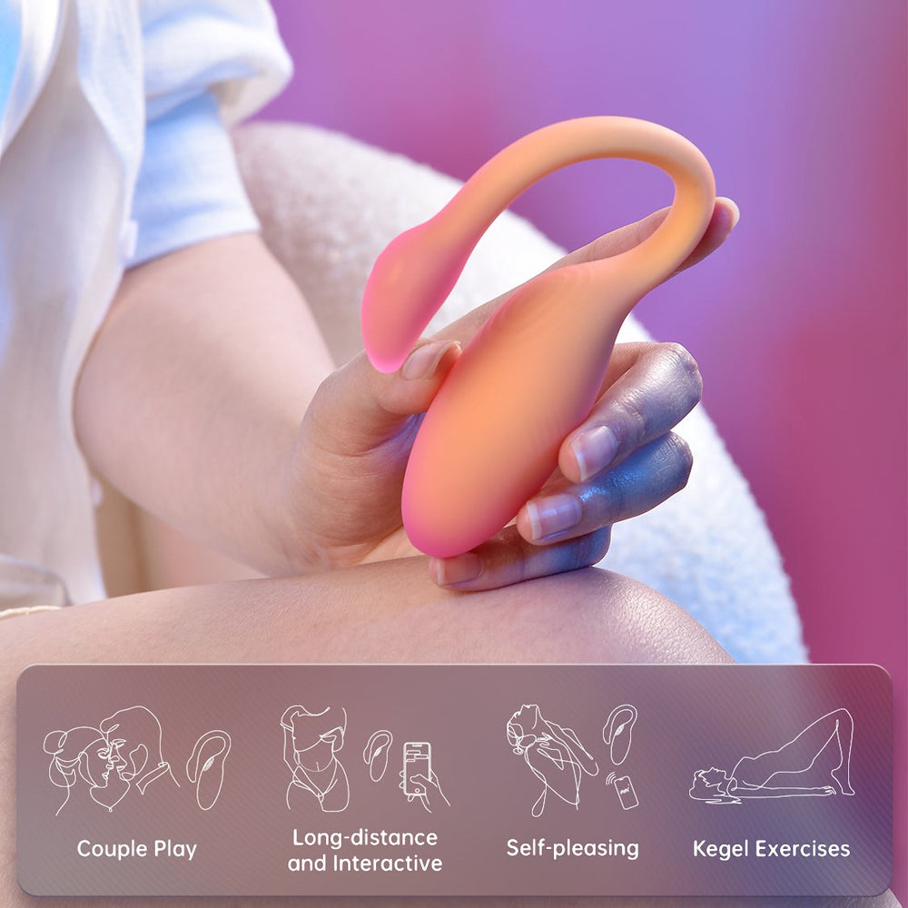 Flamingo Max Vibrating Egg & Kegel Trainer in One - Arancio