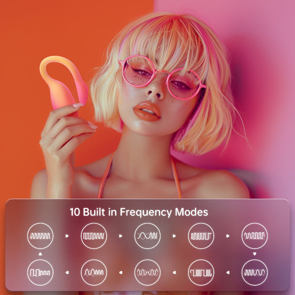 Flamingo Max Vibrating Egg & Kegel Trainer in One - Arancio