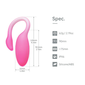 Flamingo Max Vibrating Egg & Kegel Trainer in One - Arancio