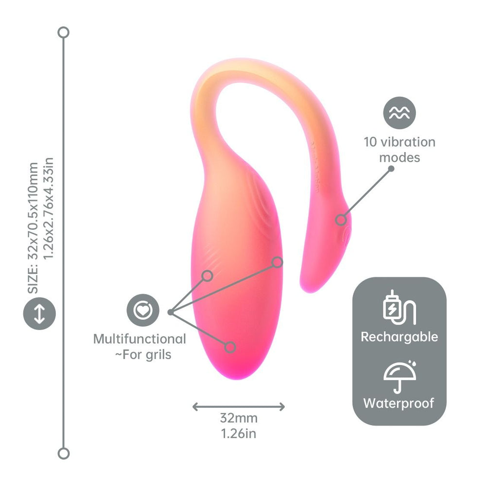 Flamingo Max Vibrating Egg & Kegel Trainer in One - Arancio