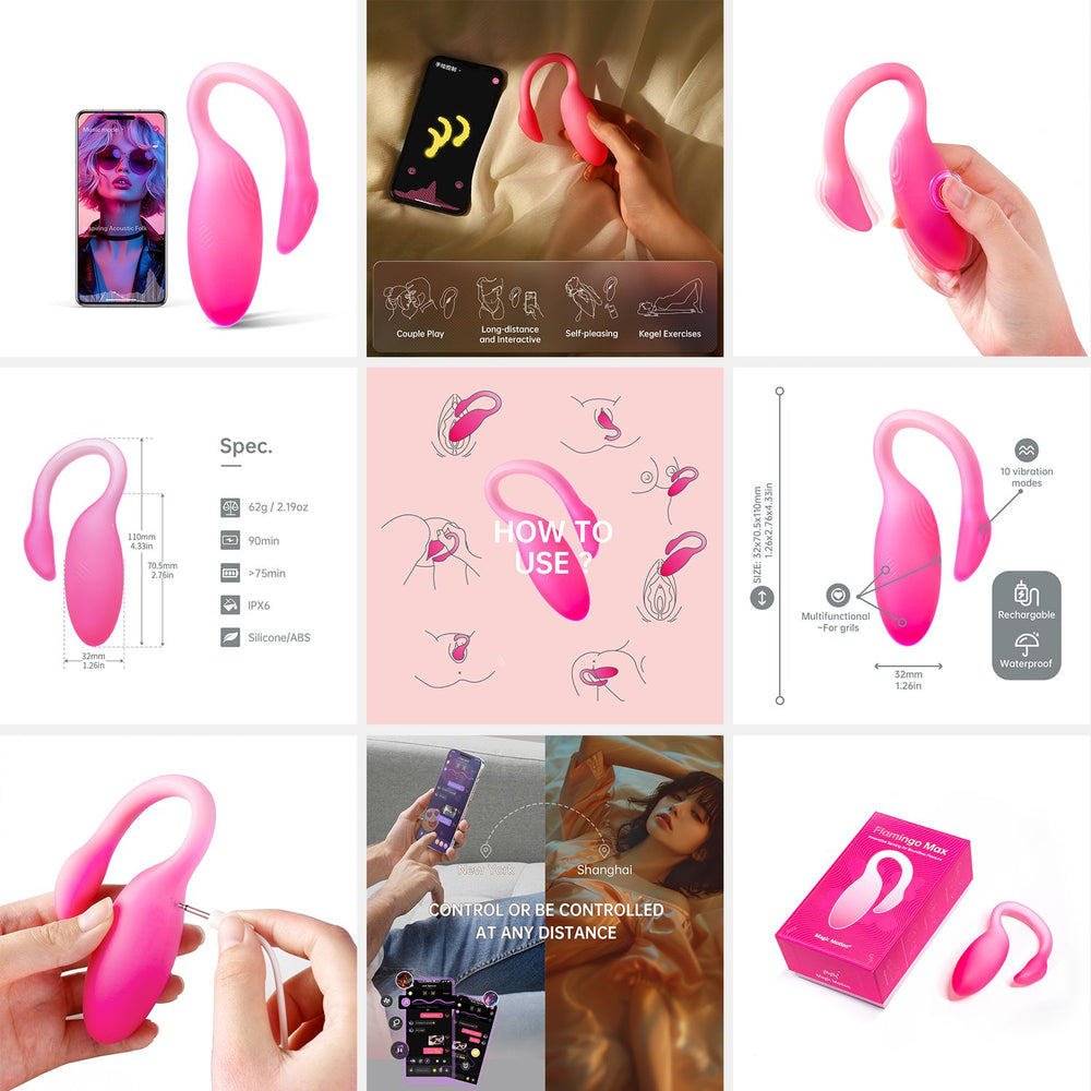 Flamingo Max Vibrating Egg & Kegel Trainer in One - Rosa