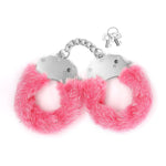 Spangle Metal Handcuffs With Furry - Rosa