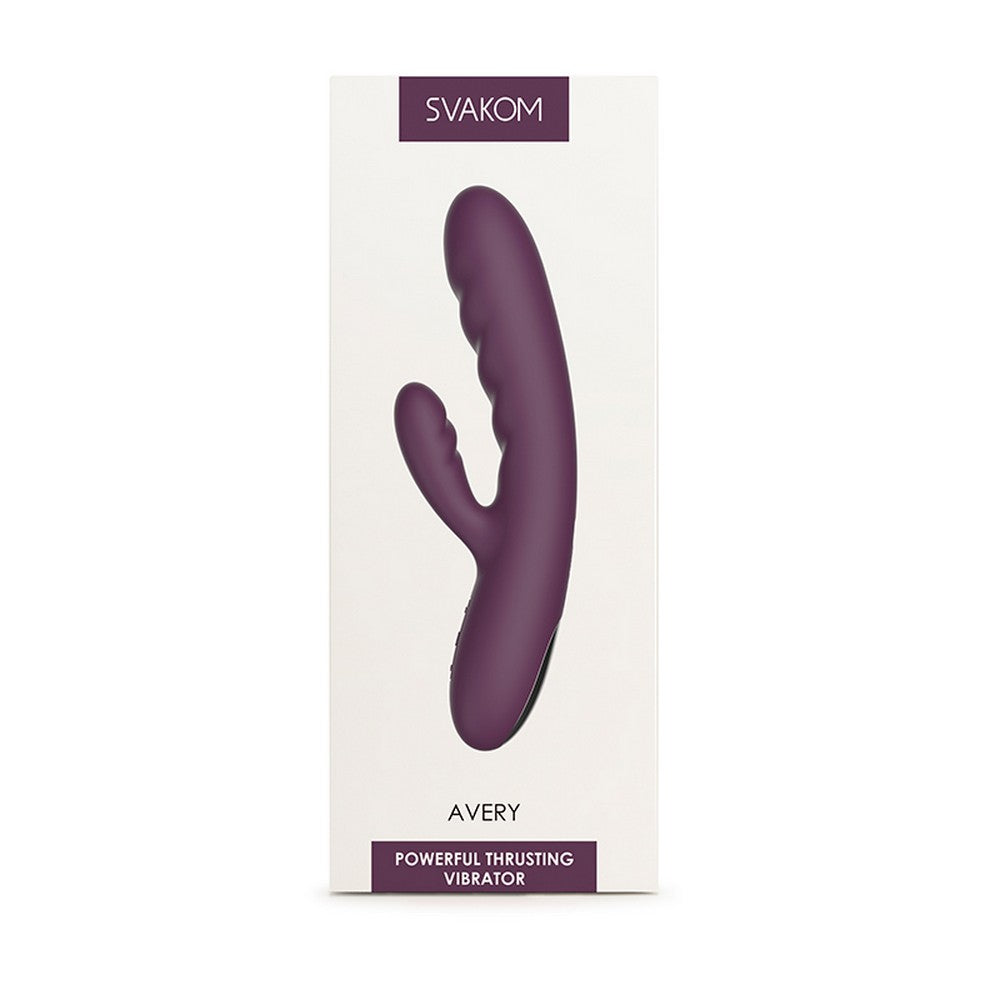 Svakom - Avery Powerful Thrusting Vibrator Lilla