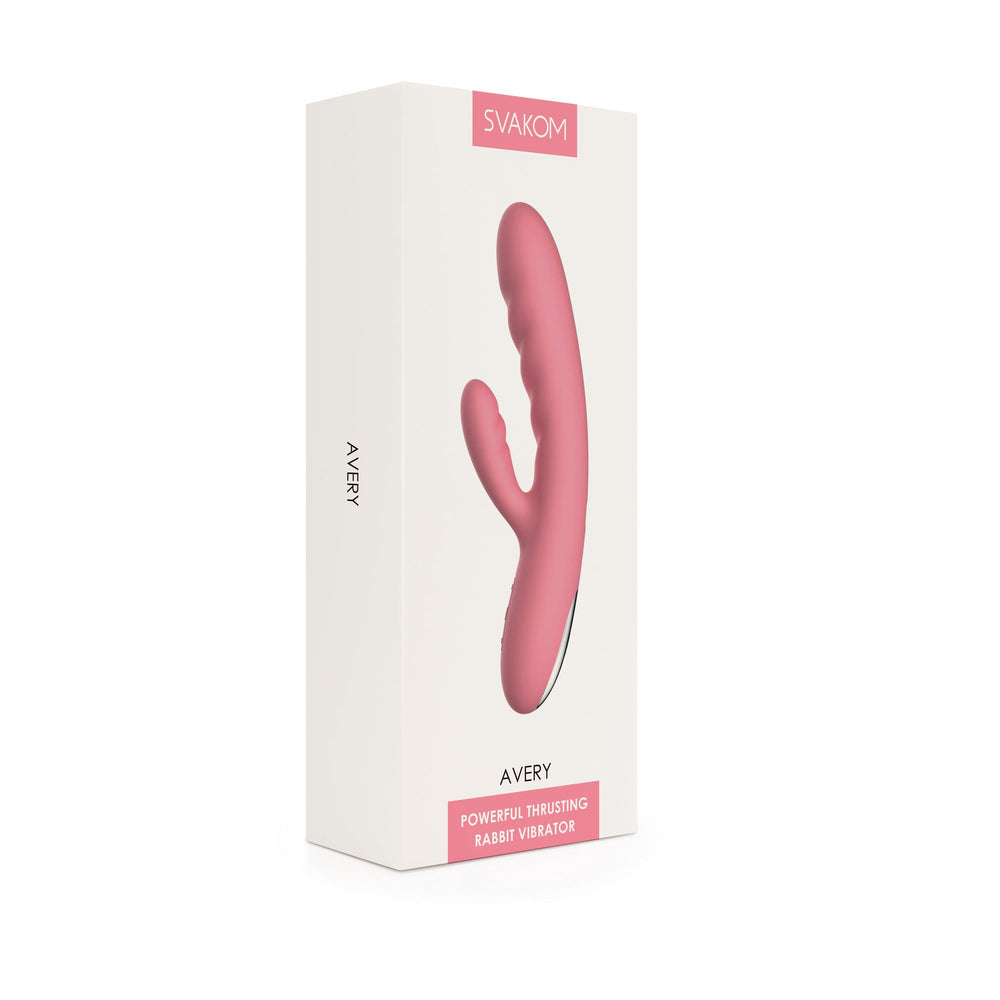 Svakom - Avery Powerful Thrusting Vibrator Rosa