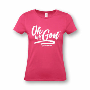 T-Shirt "Oh My God" Donna Rosa - M