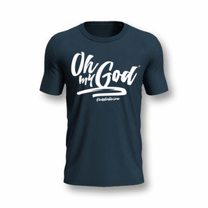 T-Shirt "Oh My God" Uomo Blu - S