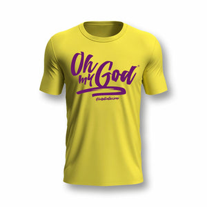 T-Shirt "Oh My God" Uomo Giallo - S