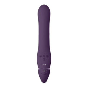 Dual Vibrating & Air Wave Tickler Strapless Viola