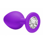 Anal Plug - Purple Clear Crystal Medium