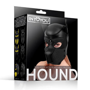 Neoprene Dog Hound Removable Muzzle Nero