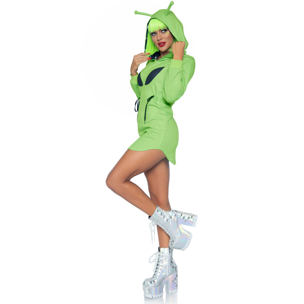 Alien Hoodie Fleece Dress - Tg. M