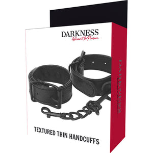 Darkness Texture Thin Handcuffs Black
