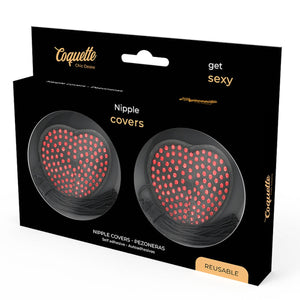 Chic Desire Copricapezzoli Cuore Nero/Rosso