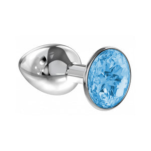 Anal Plug - Light blue Sparkle Small