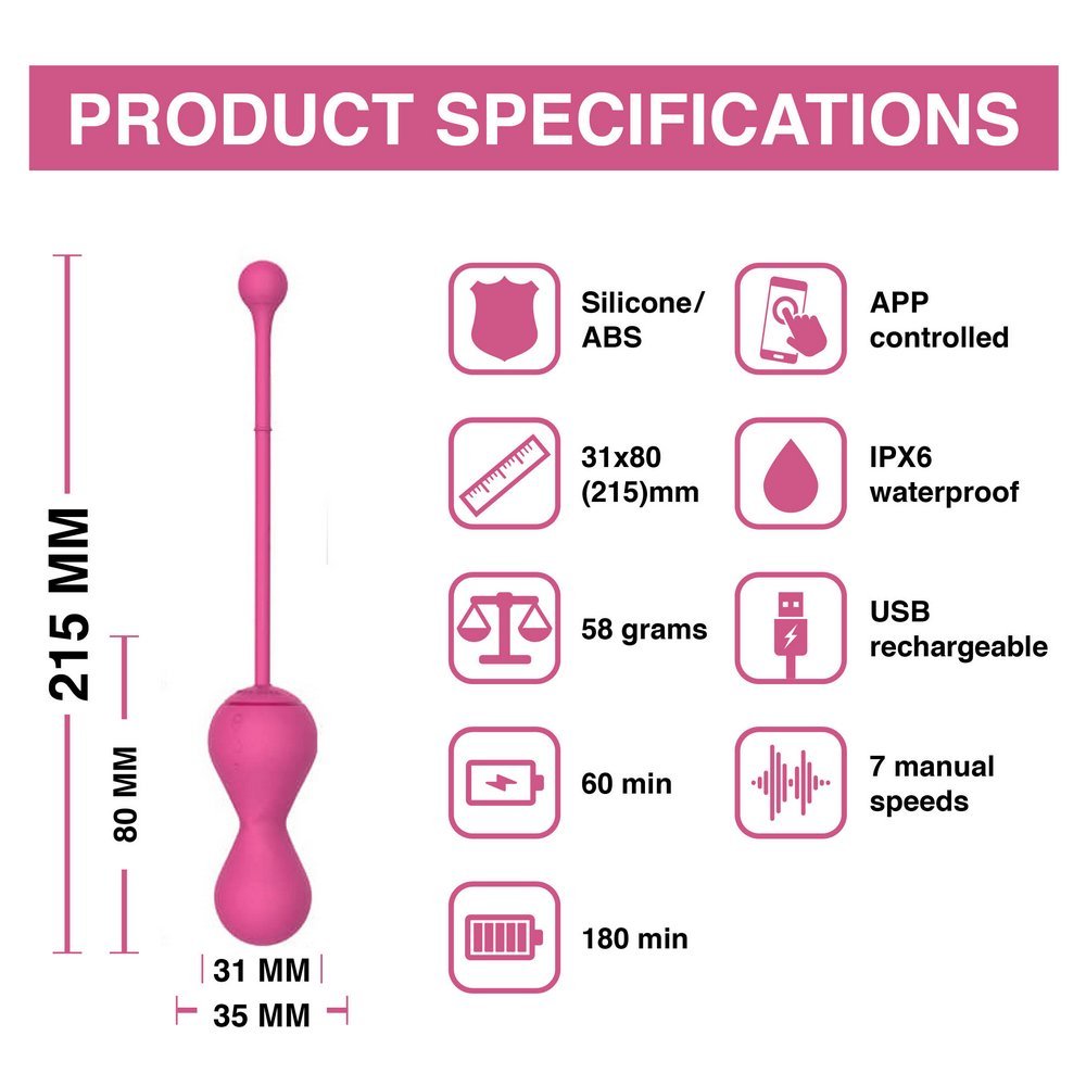 Smart Kegel Master Balls Rosa