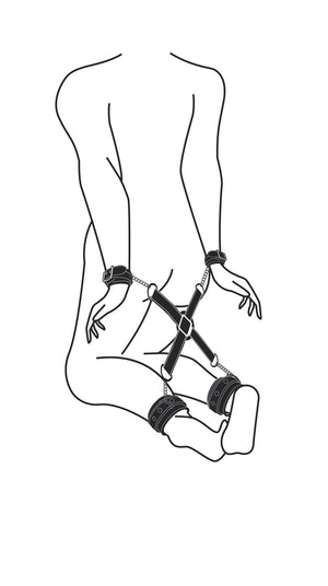 Hogtie With Hand and Anklecuffs