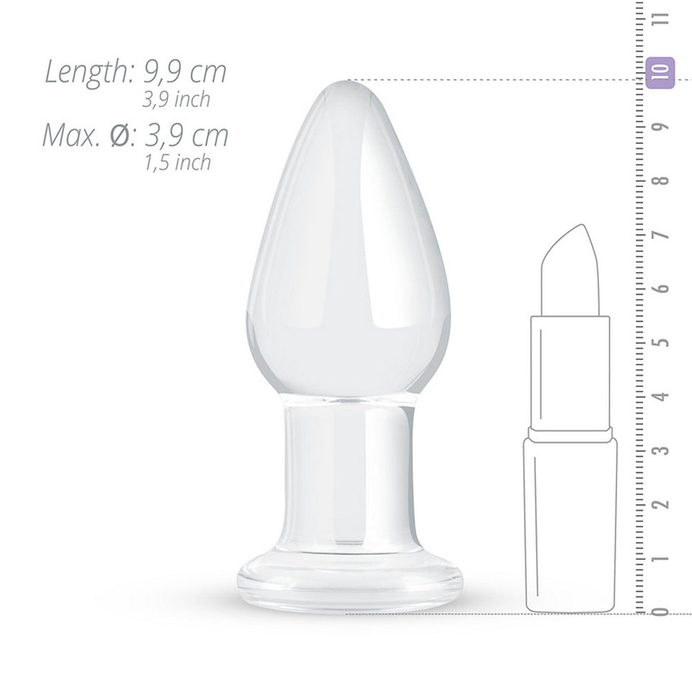 Clear Glass Buttplug No. 24